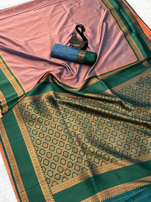 Vasthrlay Narayanpet Paithani Contrast