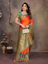 Vasthrlay Kanjivaram Saree Banarasi Blouse Wedding