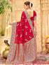 Vasthrlay Womens Banarasi Unstitched Mauve Saree