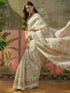 Vasthrlay Womens Printed Unstitched Beige Saree