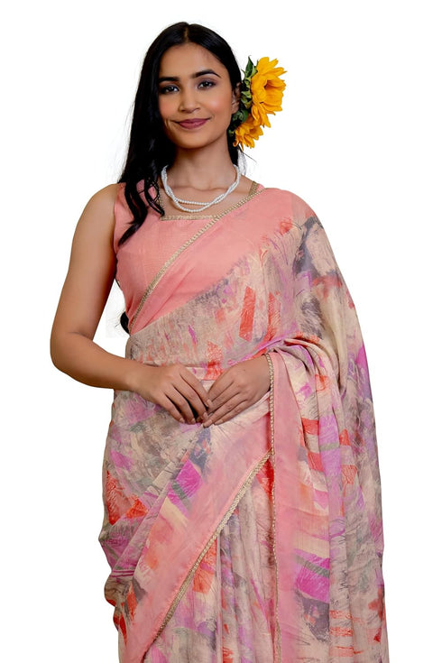 Vasthrlay Fashion Chiffon Printed Ethnic Wear