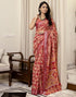 Vasthrlay Womens Printed Unstitched White Saree