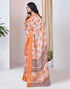 Vasthrlay Georgette Printed Unstitched Multicolor Saree