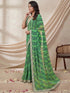 Vasthrlay Georgette Embroidery Unstitched Orange Saree