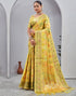 Vasthrlay Banarasi Jacquard Unstitched Grey Saree