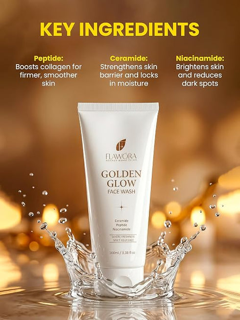 Flawora Golden glow Facewash