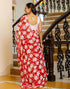 Vasthrlay Georgette Printed Unstitched Lavender Saree