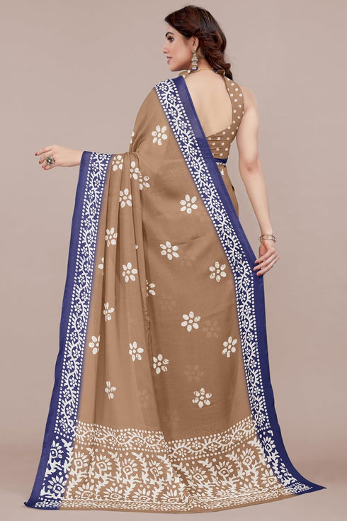 Vasthrlay Fashion Chiffon Printed Parrot Ethnic Wear