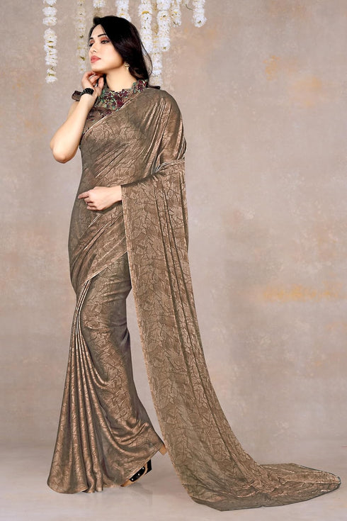 Vasthrlay Fashion Georgette Abstract Dusty Ethnic Wear