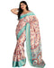Vasthrlay Womens Printed Unstitched Beige Saree
