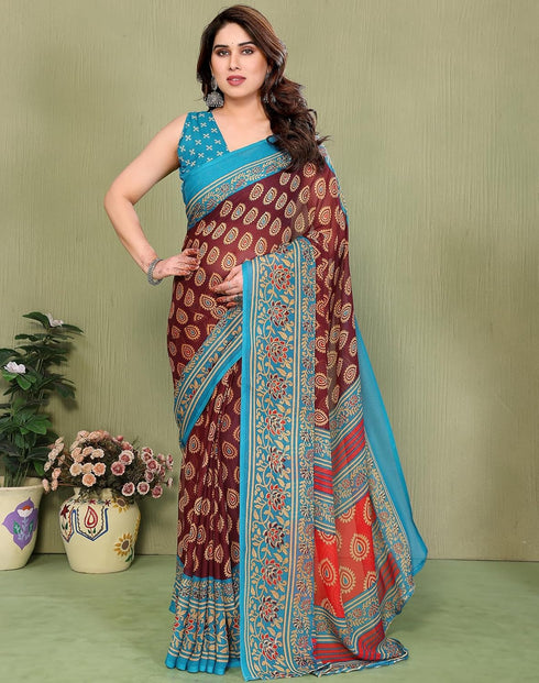 Vasthrlay Georgette Traditional Ethinic Az Ys Vaidika Ethnic Wear