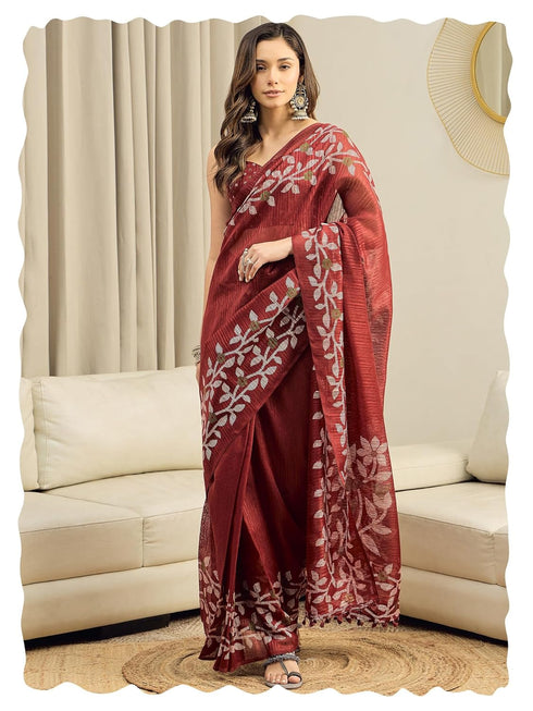 Vasthrlay Cotton Printed Unstitched Ethnic Wear