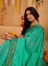 Vasthrlay Orange Jacquard Unstitched Saree