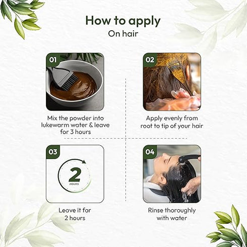 VCare Henna Natural Powder for Hair - 100 gm