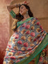 Vasthrlay Printed Jacquard Unstitched Dusty Pink Saree
