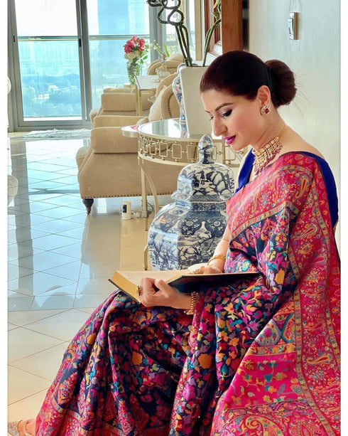 Vasthrlay Kanjivaram Handloom Kashmiri Ethnic Wear
