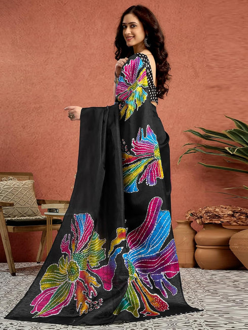 Vasthrlay Bhagalpuri Printed Unstitched 4160s232n Black3