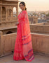 Vasthrlay Womens Printed Unstitched Purple Saree