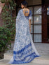 Vasthrlay Womens Printed Unstitched Multicolor Saree