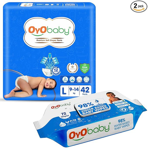 OYO BABY Baby Gentle Wet Wipes with Aloe Vera