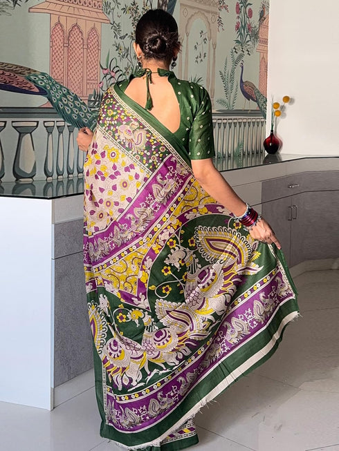 Vasthrlay Cotton Printed Unstitched Ethnic Wear