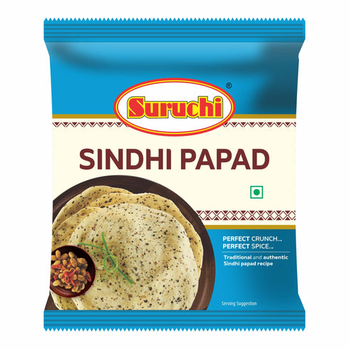Suruchi Sindhi Papad 200g Crispy Lentil Papad Flavored