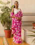 Vasthrlay Georgette Printed Unstitched Lavender Saree