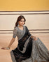 Vasthrlay Georgette Embroidery Unstitched Maroon Saree