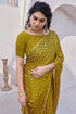 Vasthrlay Fashion Chiffon Chevron Printed Ethnic Wear