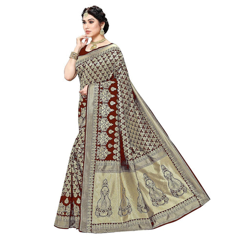 Vasthrlay Banarasi Kanjivaram Material Ethnic Wear