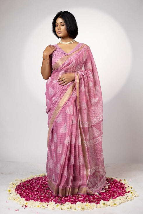 Vasthrlay Fashion Printed Mustard Ethnic Wear