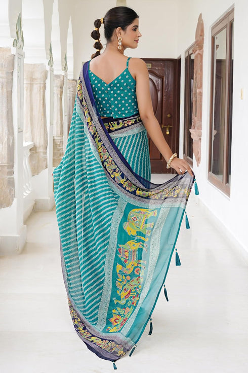 Vasthrlay Fashion Chiffon Printed Ethnic Wear