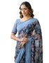 Vasthrlay Chiffon Blouse Maroon Saree