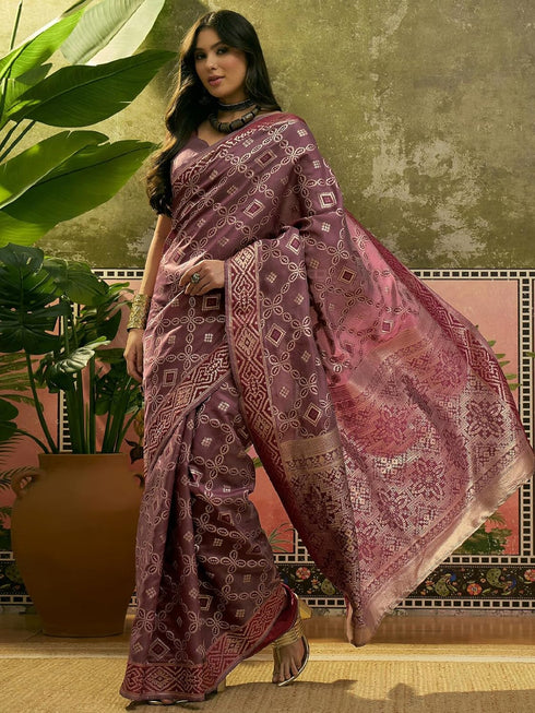 Vasthrlay Banarasi Weaving Unstitched Teal Saree