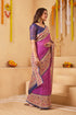 Vasthrlay Pink Unstitched Saree