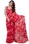 Vasthrlay Fashion Chiffon Printed Red Ethnic Wear