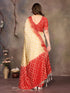 Vasthrlay Gold Banarasi Unstitched Saree