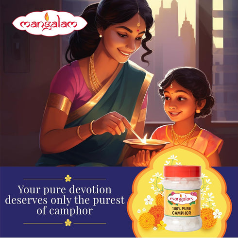 Mangalam Camphor Tablet 100G Jar