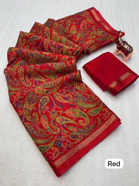 Vasthrlay Soft Saree Floral Digital Extraodinary