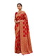 Vasthrlay Jacquard Traditional Unstitch Red Ethnic Wear