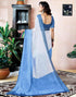 Vasthrlay Womens Printed Unstitched Dark Green Saree