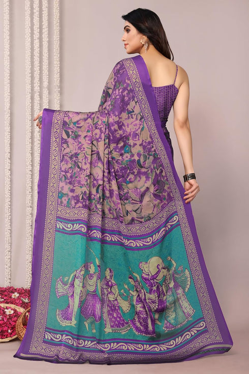 Vasthrlay Fashion Chiffon Printed Ethnic Wear