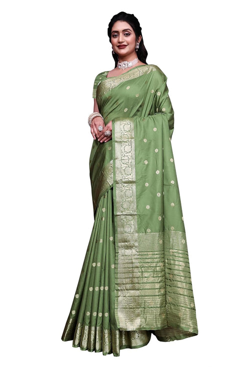 Vasthrlay Jacquard Traditional Indian Mahendi