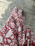 Vasthrlay Maroon Printed Unstitched Saree
