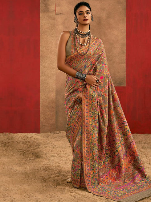 Vasthrlay Paithani Unstitched Elegant Traditional Saree