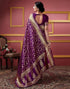 Vasthrlay Banarasi Jacquard Unstitched Yellow Saree