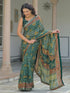 Vasthrlay Georgette Bandhani Unstitched Pink Saree
