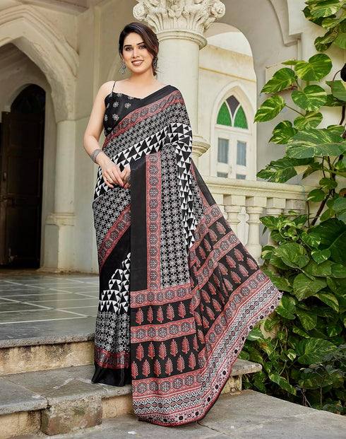 Vasthrlay Malgudi Printed Blouse Ethnic Wear