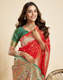 Vasthrlay Paithani Jacquard Unstitched Pink Saree