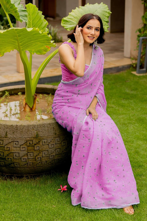 Vasthrlay Fashion Cotton Printed Dusty Ethnic Wear